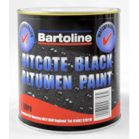 BARTOLINE 1L BLACK BITUMEN PAINT