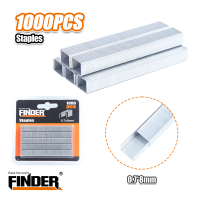 FINDER 1000PC 8MM POINTED U SHAPE STAPLES