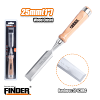 FINDER 25MM WOODEN HANDLE CHISEL CR-V ( 195401 )