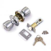 ERA ENTRANCE KNOBSET SATIN CHROME- (BOXED)