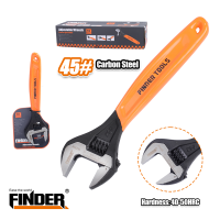 FINDER 10" RUBBER GRIP ADJUSTABLE WRENCH (250MM)