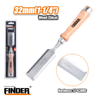 FINDER 32MM WOODEN HANDLE CHISEL CR-V