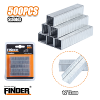 FINDER 500PC 12MM POINTED U SHAPE STAPLES